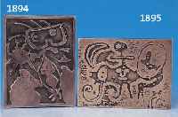MIROMIRO, JOAN, 1893-1983, LAURELS NR. ONE, BRONZERELIEF, XXIEME SIECLE NR. 4, VERSO BETITELT UND BEZEICHNET, IM GUß SIGN., CA. 5 X 11 CM