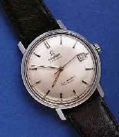 OMEGA HOMEGA HERRENARMBANDUHR SEAMASTER DE VILLE, SCHWEIZ UM 1965, EDELST., EINSCHALENAUSF., GET. A-WELLE, BEI FERTIGST. WASSERGESCH., VERS. ...