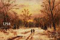 WOHL DÜSSELDORFER SCHULE, UM 1900, WINTERLANDSCHAFT MIT ZWEI PERSONEN, ÖL/HOLZ, 28 X 36 CM, RAHMEN