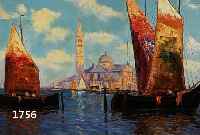 ZUSCHZUSCHREIBUNG: MORELLI, ENRICO, 1841 - 1941, ITALIENISCHER KÜNSTLER, BEKANNT FÜR SEINE VENEDIGANSICHTEN, FISCHERBOOTE AUF DEM CANALE GRANDE ...