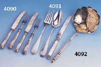 BESTECK FÜR 6 PERSONEN, AUGSBURG UM 1800, 13-LÖTIG, MEISTERMARKE C.F.T. WOHL NACH RB "KARL FERDINAND TAUTENHAHN" 1781-1810, REINER ...