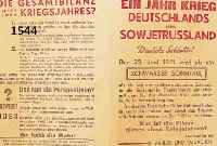 SAMMLUNG AUS FLUGBLÄTTERN UND ZEITUNGEN, SOWJETUNION GEGEN DEUTSCHES REICH, 1941-43, SELTENE SAMMLUNG SOWJETISCHER PROPAGANDA GEGEN DAS 3. REICH