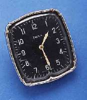 DOXA EDOXA EINBAUUHR MIT 8-TAGEWERK, RESERV. VON L. SANDOZ-VUILLE, SCHWEIZ UM 1938, METALL- LÜNETTE VERCHR., ALTERSBED. FL., SCHW. KON- ...
