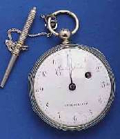 CHARLES NICCHARLES NICOLAS A MAGDEBOURG SPINDELHERREN- TASCHENUHR, DEUTSCHLAND UM 1830, NICKELGEH. BODEN GEDR., GLASR. M. SCHARNIER, GEW. EMAIL- ...