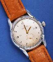 KONVOLUT: 2KONVOLUT: 2 HERRENARMBANDUHREN, 1X RECORD WATCH M. HAMMERAUTOMATIK, SCHWEIZ UM 1946, METALL NACHVERCHR., EDELST.-BODEN GEDR., BLATT ...