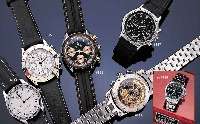 EBEL ARMBEBEL ARMBANDCHRONOGRAPH AUTOMATIK, EDELST. SAT., BODEN GEDR., SAPHIRFLACHGL., LEDERB. M. ORIG.-EDELST.-FALTSCHL., ORIG.-ETUI, 30-MIN.- ...
