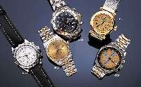 BREITLINGBREITLING ARMBANDCHRONOGRAPH CHRONOMAT, SCHWEIZ UM 1997, EDELST. POL., BODEN U. KRONE GESCHR., BEI FERTIGST. WASSERD. BIS 100 M, BOMB. ...