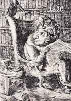 WEBEWEBER, A. PAUL, 1893-1980, DER BIBLIOPHILE, LITHOGRAPHIE, HANDSIGNIERT UND NUM. 58/120, CA. 29,5 X 25,5 CM, PP, U. GL., R.