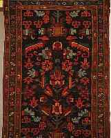 MAMALAYER,PERSIEN CA 275 X 85 CM. .EHZ 3-4 FLOR WOLLE.CA 70 JAHRE.