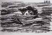 MASEREEL, FRANS, NIXE, LITHOGRAPHIE VON 1963, HANDSIGNIERT, CA. 22 X 38 CM, PP, U.GL., R.
