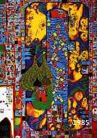 HUNDERTWASSER, FRIEDENSREICH, 1928-2000, PLAKAT OLYMPISCHE SPIELE MÜNCHEN 1972, FARBOFFSET, CA. 100 X 63 CM, U.GL., R.