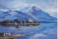 ZUSCZUSCHREIBUNG: HÖTZENDORFF, THEODOR VON, 1898 MARKDORF/BADEN-1974 GRASSAU, DIE FRAUENINSEL IM CHIEMSEE, ÖL/HARTFASER, RE. U. MONOGR., CA. 50 ...