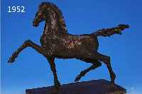 SCHRÖDER, HANS, GEB. 1927 SAARBRÜCKEN, GALOPPIERENDES PFERD, BRONZEGUß, SIGNIERT, H. CA. 33 CM, L. C.A 46 CM