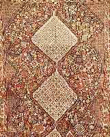 KHKHAMSEH, PERSIEN, 284 X 169CM, EHZ 4 WOLLE AUF WOLLE, UM 1910