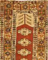 MILAS, TÜRKEI, 210 X 127CM, EHZ 3, WOLLE AUF WOLLE, CA.40 JAHRE