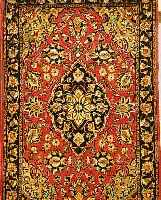 GHOM SEIDE, PERSIEN, 89 X 57CM, EHZ 4 REINE NAATURSEIDE, CA.30 JAHRE