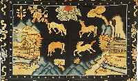 PAPAO TOW, CHINA, 184 X 126CM, EHZ 2 FLOR WOLLE, UM 1920