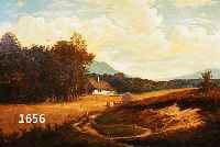 CHEVALIER, ADOLF, SCHWEIZER MALER, AUF DEM HEIMWEG VON DER ERNTE, ÖL/LWD, LI. U. SIGN., CA. 55 X 68 CM, R.