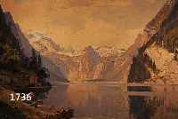 RETZLAFF, E.C.W., BERLIN 1898-1976 MÜNCHEN, ALPENSEE, ÖL/LWD, LI. U. SIGN., CA. 60 X 80 CM