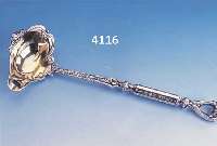 SUPPENKELLE, DEUTSCH UM 1830/40, BIEDERMEI- ER, SILBER, KUHLE VERGOLDET, PUNZIERUNG SPÄ- GER, L. CA. 36.5 CM, SCHÖNES ZEITTYP. DEKOR MIT ...