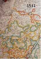 ALTKOLALTKOLOR. KUPFERSTICHK., V. HOMANN ERBEN, CA. 1760, ALSATIA TAM SUPERIOR QUAM INFERIOR..., SUNDGOVIA VON ZWEI PLATTEN GEDRUCKT, DER RHEIN ...
