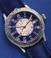 LONGINESLONGINES FLIEGERARMBANDUHR NACH CHARLES A. LINDBERGH AUTOMATIK MIT DATUM, SCHWEIZ UM 1996, EDELST. TEILW. MATT., TEILW. POL., BEIDS. ...