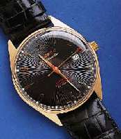 ATLANATLANTIC HERRENARMBANDUHR AUTOMATIK WORLDMA- STER, SCHWEIZ UM 1995, UNGETR., METALL HART- VERG., EDELST.-BODEN GESCHR., BEIDS. VERGL., 25 ...