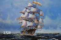 UNBEKANNTER ZEITGEN. KÜNSTLER, 20. JH., ÖL/LWD., SEGELSCHIFF AUF BEWEGTER SEE, UNLESERLICH SIGNIERT, 40 X 50 CM