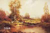HALLER, 20. JH., GÄNSELIESEL AM SEE, ÖL/LWD., SIGNIERT, 60 X 80 CM
