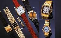 CARTIER HERRENARMBANDUHR, SANTOS, AUTOMATIK, MASS. GG 750/000 GEH. INCL. GG-BD., FALTSCHL., SAPHIRFLACHGL., BOD. GEG. GG-LÜN. 8-FACH VER- SCHR., ...