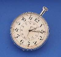 LEMANIA EINBAU-/B-/BORDUHR, WOHL FÜR ITAL. MILITÄR 2. WK, METALL VERCHR., D. CA. 102 MM, VERS. KONTRASTZIFFERBL., INDIREKTE ZENTRALSEK. , WERK ...