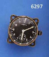 KIENZLE BORDUHR, FÜR D. DEUTSCHE MILITÄR, 2. WK, MESSING, DUNKEL LACKIERT, BER., KONTRAST- ZIFFERBLATT, LÜN. M. 60ER TEILUNG BEIDS. DREH- BAR, ...