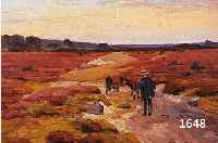 WOLTER, TONY, GEST. 1927/28, ABEND IM FELDE, ÖL/LWD AUF HOLZ AUFGEZOGEN, RÜCKSEITIG MIT BESTÄTIGUNG DES SOHNES, CA. 36 X 55 CM