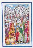 RIZZI, JAMES, VIER TELEFONKARTEN, ALLE HANDSIGNIERT, JE CA. 8,5 X 5,5 CM, PP, U.GL., R.