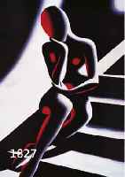 KOSTABI, MARK, GEB. 1960 LETTLAND, LEBT UND ARBEITET IN NEW YORK, FARBOFFSET AUF BÜTTEN, RE. U. HANDSIGNIERT, CA. 49 X 34 CM