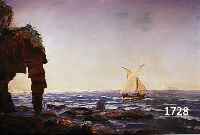ENGEL, E., KÜNSTLER DES 19./20. JH., KÜSTE VOR CAPRI, ÖL/LWD. (REST.), SIGN. U. DAT. (19)03, 63 X 94 CM