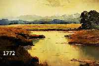 GRABONE, ARNOLD, GEB. 1896 MÜNCHEN - 1981 PERCHA-BUCHHOF, MOORLANDSCHAFT, WOHL DACHAUER MOOS, GEMÄLDE VON AUSGEZEICHNETER QUALITÄT AUS DEM ...