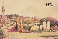 JOST, JOST, WALTER, GEB. 1865 HAGEN, STUDIERTE AN DEN AKADEMIEN IN DÜSSELDORF, BERLIN UND ANTWERPEN, KONVOLUT VON 4 AQUARELLEN, ZERFALLENE ...