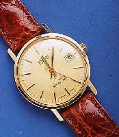 TISSTISSOT HERRENARMBANDUHR AUTOMATIK SEASTAR SEVEN/VISODATE, GG 585/000, EINSCHALENAUSF., SCHWEIZ UM 1965, KAL. 2481, ZENTRALROTOR, INCABL. ...