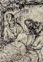 KUBIN, ALFRED, 1877-1959, ZWEI LITHOGRAPHIEN AUS: DER GREISE FREIER, VON 1924, BEIDE RE. U. HANDSIGNIERT, JE CA. 19 X 13 CM