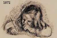 Renoir, Auguste, 1841-1919, vier Litho- graphien mit KinderportrÄts, gebrÄunt, Blatt- gr. ca. 32 x 24 cm