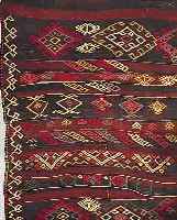 KEKELIM, ANATOLIEN, 200 X 75CM, EHZ 2 WOLLE AUD WOLLE, UM 1940