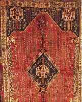 SHSHIRAZ, PERSIEN, 256 X 170CM, EHZ 3 WOLLE AUF WOLLE, CA.30 JAHRE