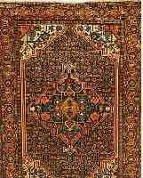 SESENNEH,PERSIEN CA 185 X 140 CM. .EHZ 4.FLOR WOLLE.UM 1910.