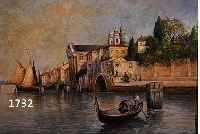 ROTERT, HANS EWALD, * 1884 OSNABRÜCK, ÖL/SPANPLATTE, VENEDIG, SIGNIERT UND DAT. 1950, 50 X 63 CM