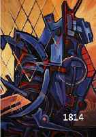PREUß, O., 60ER JAHRE, ÖL/SPANPLATTE, TECHNIK III, RÜCKSEITIG ALTER KLEBEZETTEL, DAT. 68, SIGNIERT, 68.5 X 50 CM, R.
