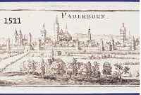KONVOLUT VON 2 BLATT KUPFERSTICHE VON PADER- BORN, 1) KUPFERSTICH VON BODENEHR, CA. 1720, GA PADERBORN MIT LI. SEITIGER ERKLÄRUNG, TA- DELLOSES ...