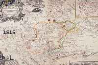 ALTKOLOR. KUPFERSTICH V. HOMANN ERBEN, CA. 1760, NOVA COMITATUS PAPPENHEIMENSIS TABULA, MIT EINER ÜBERGR. PRACHTVOLLEN, MIT ALTKOLOR. WAPPEN ...