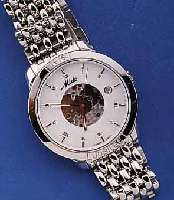 MIDO HERRENARMBANDUHR, JUBILE, 1918, AUTOM. M. DAT., EDELST. POL., EINSCHALENAUSF., SAPHIRFLACHGL., EDELST.BD. POL., DOPPELTE UN- SICHTB. ...