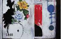 HAGEMANN-LINGEN, GEB. 1956 BONN, MEHRERE AUSSTELLUNGEN, STILLEBEN MIT ROSEN, ÖL/SPANNPLATTE, 37 X 45 CM